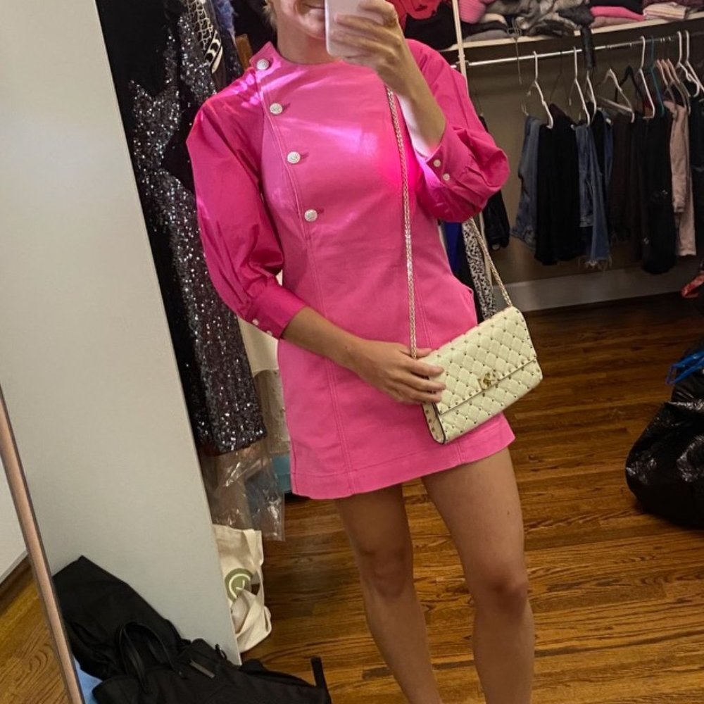 Something Navy Pink Denim Dress- Size 00